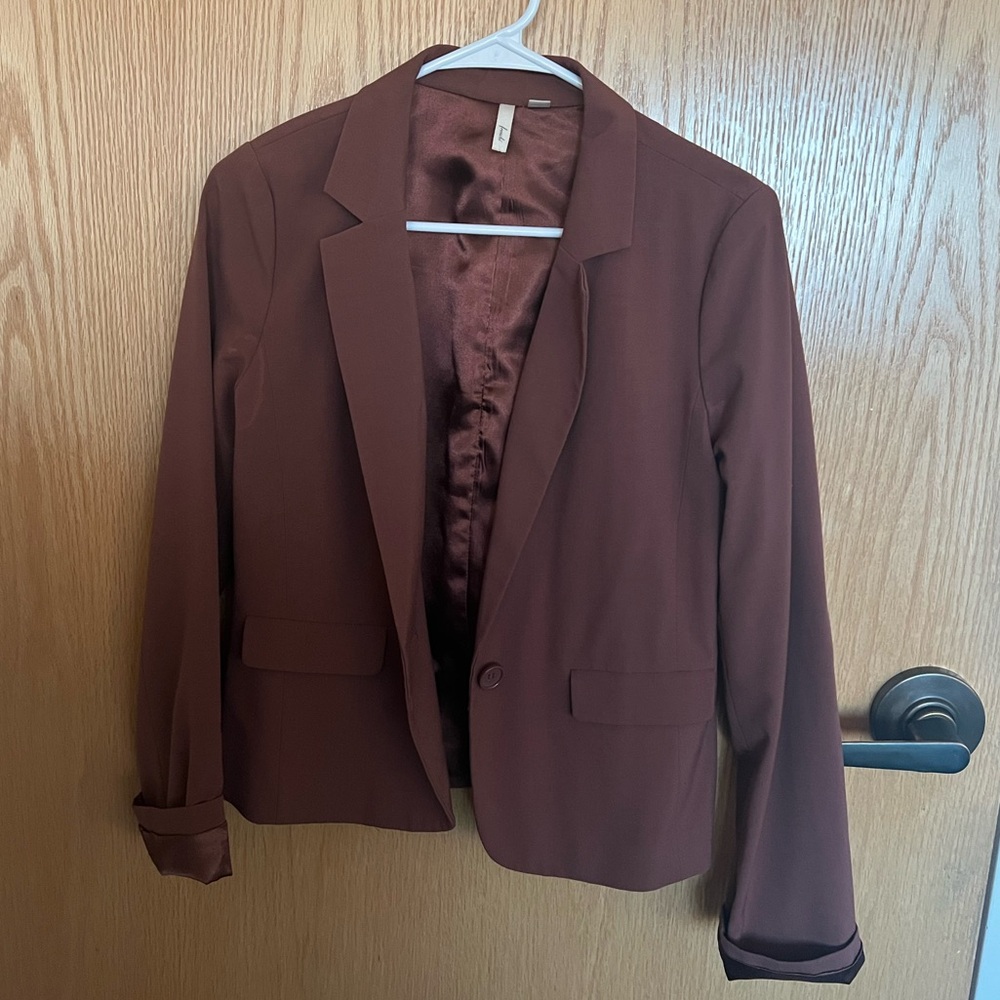 Anthropologie Dark Brown Blazer